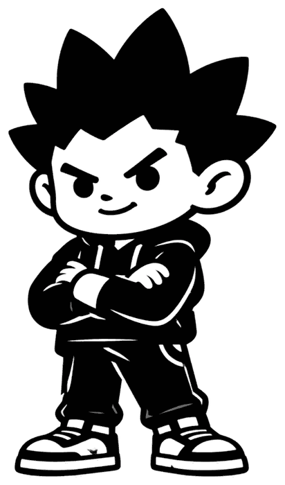 Mascot with arms folded, confident the community will grow
